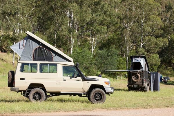 2PAX Landcruiser with Alu Hercules Fixed Rooftop Tent